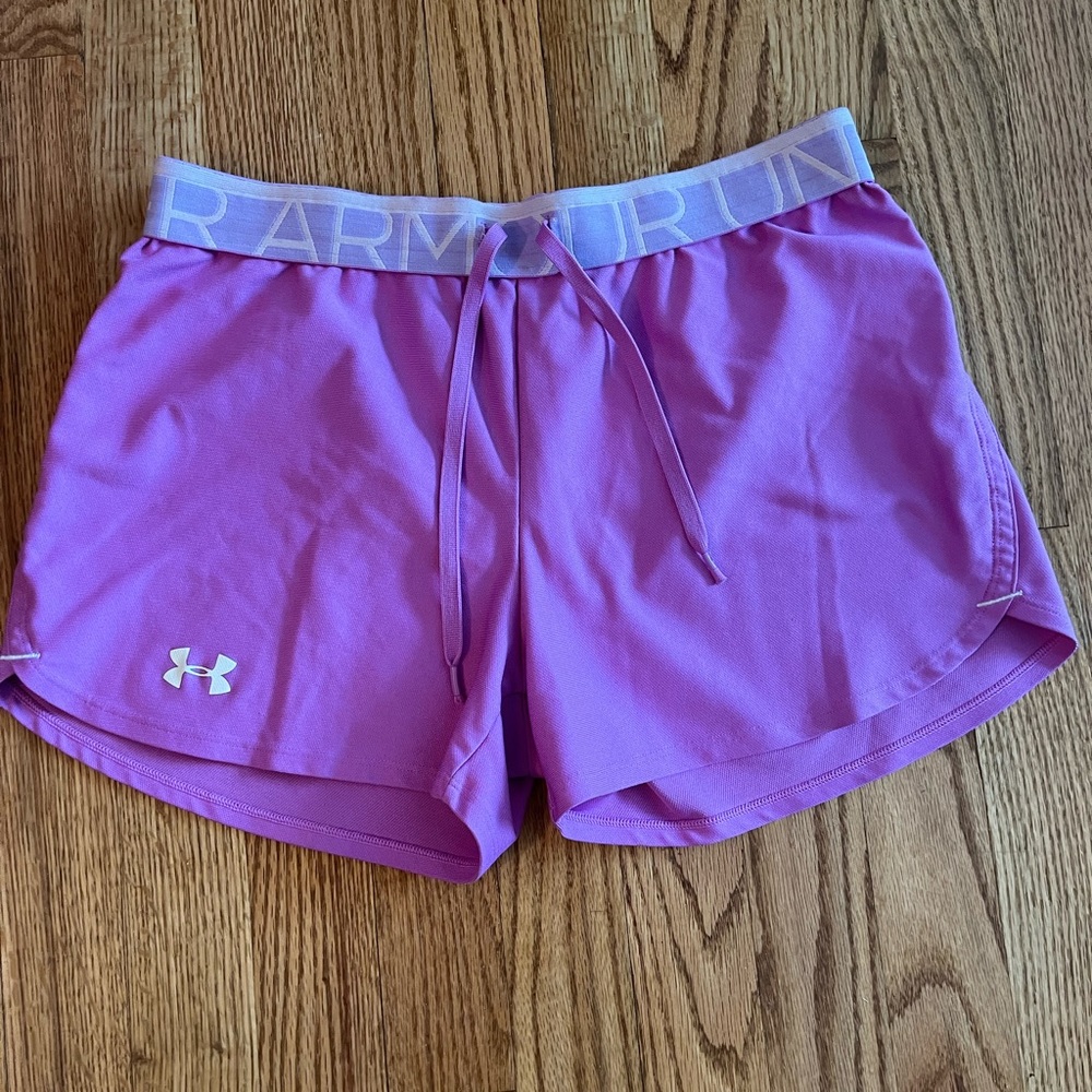 Under Armour Pink Athletic Running Shorts